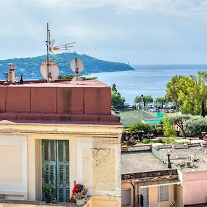 #24 Marie-claire Sea View/balcony/ac/5min Port Villefranche-sur-Mer